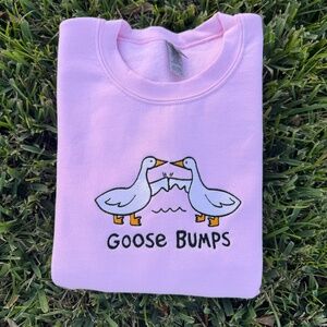 Goose Bumps Embroidered Sweatshirt